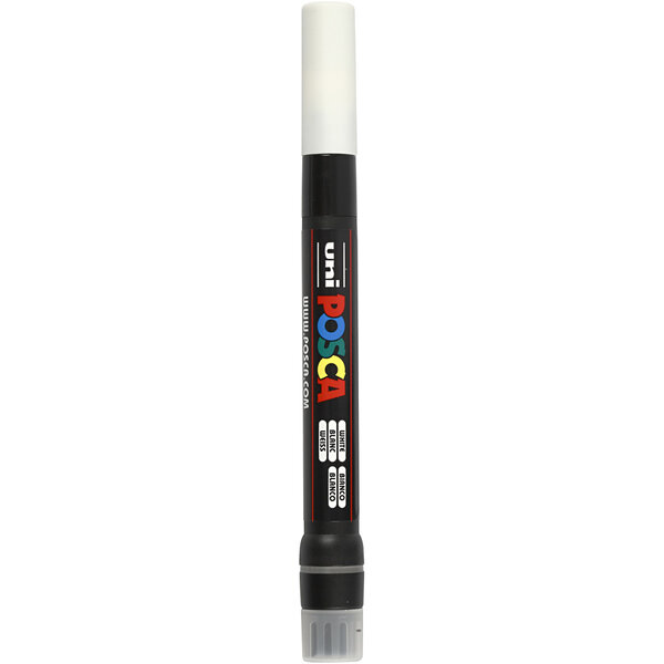 Uni-Posca Posca Marker, afm PCF350, lijndikte 1-10 mm, kwast, wit, 1 stuk