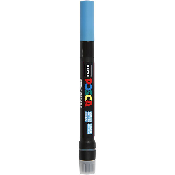 Uni-Posca Posca Marker, afm PCF350, lijndikte 1-10 mm, kwast, lichtblauw, 1 stuk