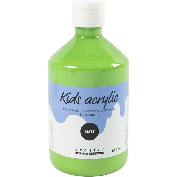 Creativ Company Acrylverf Mat, lichtgroen, 500 ml/ 1 fles