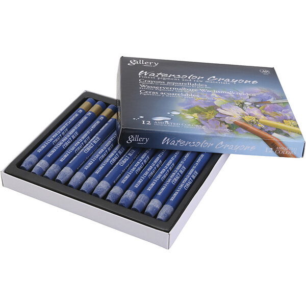 Mungyo Aquarelkrijt, kobalt blauw (338), 12 stuk/ 1 doos
