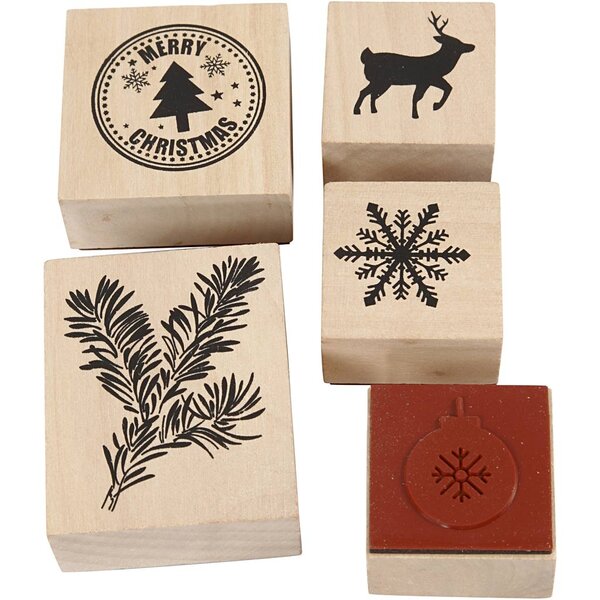 Creativ Company Stempelset, Kerstmis, 5 div/ 1 doos