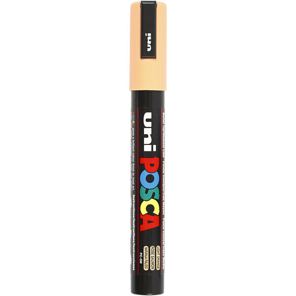 Uni-Posca Posca Marker, afm PC-5M, lijndikte 2,5 mm, medium, pale orange, 1 stuk