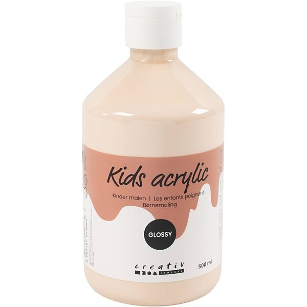 Creativ Company Acrylverf Glossy, licht beige, 500 ml/ 1 fles