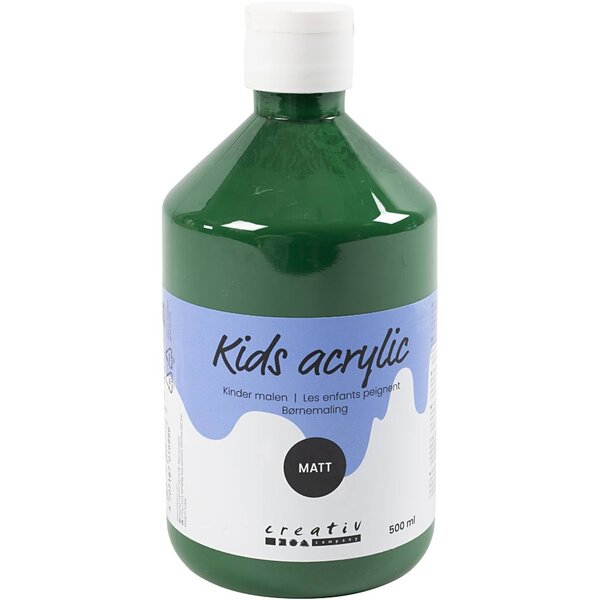 Creativ Company Acrylverf Mat, donkergroen, 500 ml/ 1 fles
