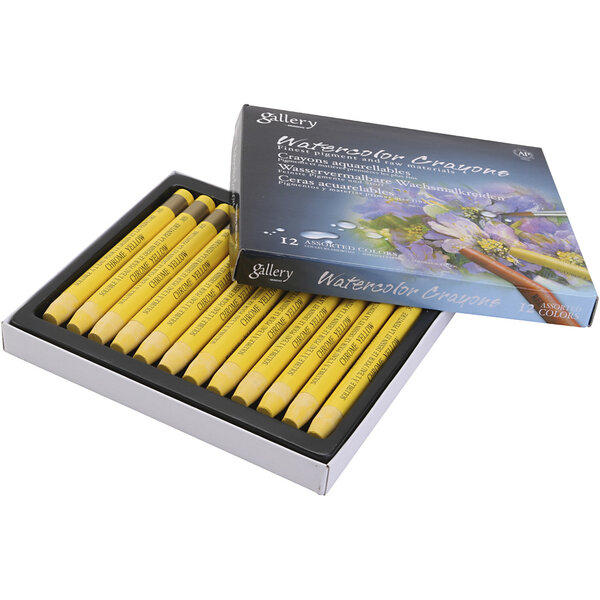 Mungyo Aquarelkrijt, chrome geel (305), 12 stuk/ 1 doos