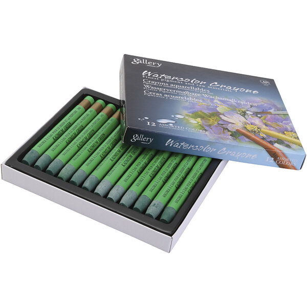Mungyo Aquarelkrijt, cadmium groen (345), 12 stuk/ 1 doos