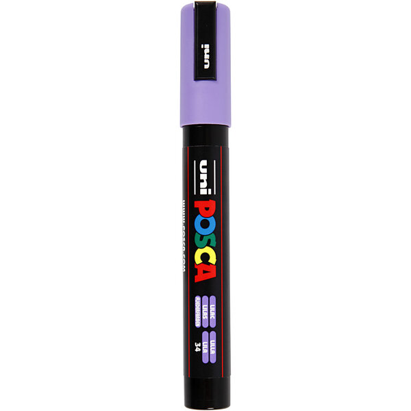 Uni-Posca Posca Marker, afm PC-5M, lijndikte 2,5 mm, medium, lilac, 1 stuk