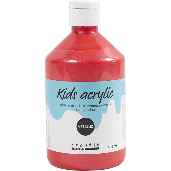 A-color Acrylverf Metallic, metallic, rood, 500 ml/ 1 fles