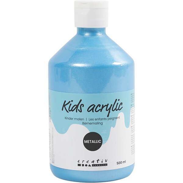 A-color Acrylverf Metallic, metallic, lichtblauw, 500 ml/ 1 fles