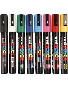 Uni-Posca Posca Marker pc-5m - 8 stuks