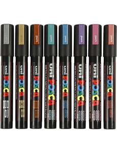 Uni-Posca Posca Marker - PC-5M - metallic - 8 stuks