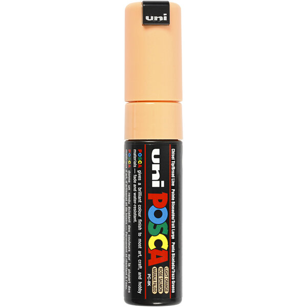 Uni-Posca Posca Marker, afm PC-8K, lijndikte 8 mm, breed, pale orange, 1 stuk