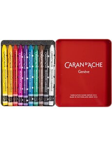 Caran Dache CARAN D’ACHE Neocolor II, L: 10 cm, dikte 8,5 mm, diverse kleuren, 10 stuk/ 1 doos