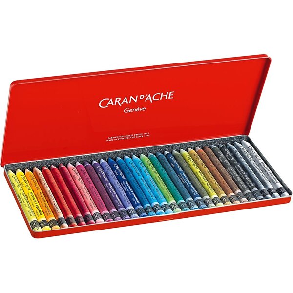 Caran Dache CARAN D’ACHE Neocolor II, L: 10 cm, dikte 8,5 mm, diverse kleuren, 30 stuk/ 1 doos