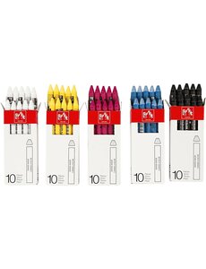 Caran Dache CARAN D’ACHE Neocolor II, L: 10 cm, dikte 8,5 mm, diverse kleuren, 5x10 stuk/ 1 doos