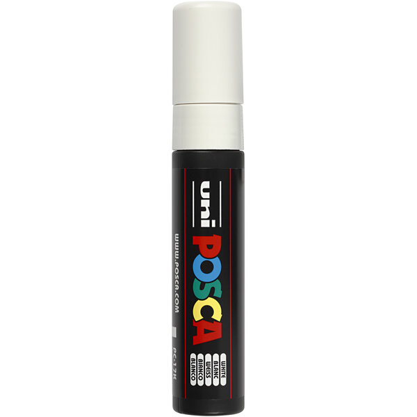 Uni-Posca Posca Marker, afm PC-17K, lijndikte 15 mm, extra breed, wit, 1 stuk
