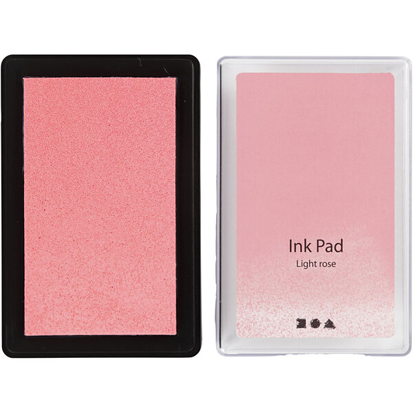 Creativ Company Stempelinkt, H: 2 cm, afm 9x6 cm, lichtroze, 1 stuk