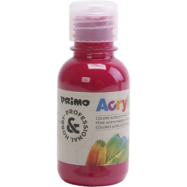 PRIMO PRIMO luxe acrylverf, primair rood, 125 ml/ 1 fles