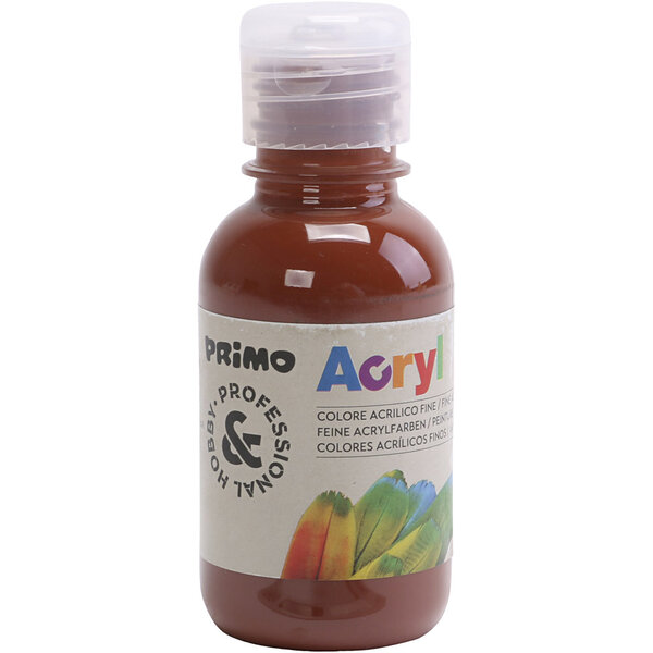 PRIMO PRIMO luxe acrylverf, bruin, 125 ml/ 1 fles