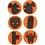 Creativ Company Foam stempels, Halloween, d 7,5 cm, dikte 2,5 cm, 6 stuk/ 1 doos