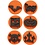 Creativ Company Foam stempels, Halloween, d 7,5 cm, dikte 2,5 cm, 6 stuk/ 1 doos