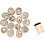 Creativ Company Deco Art Stempels, smiley, H: 26 mm, d 20 mm, 15 stuk/ 1 doos