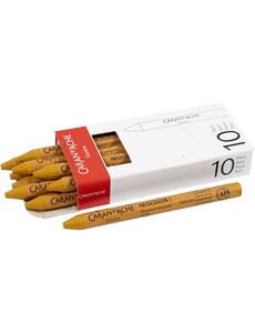 Caran Dache CARAN D’ACHE Neocolor I, L: 10 cm, dikte 8,5 mm, ochre (035), 10 stuk/ 1 doos