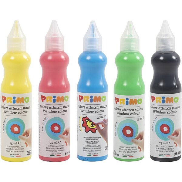 PRIMO Raamverf, diverse kleuren, 5x75 ml/ 1 doos