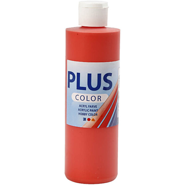 Plus Color Plus Color Acrylverf, brilliant red, 250 ml/ 1 fles