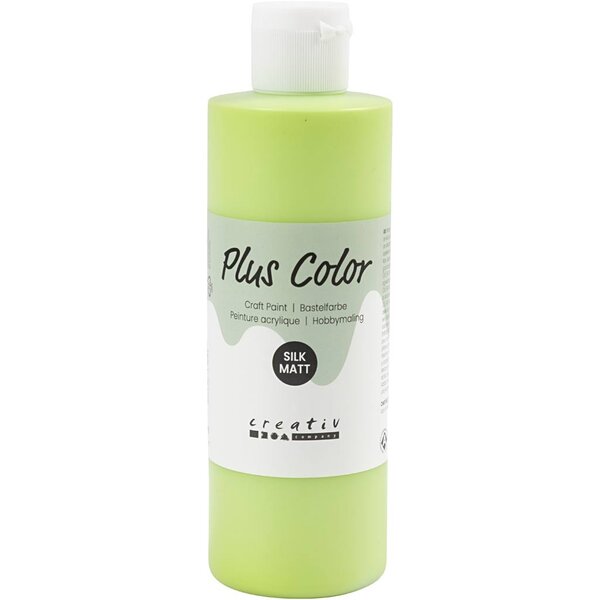 Plus Color Plus Color Acrylverf, lime groen, 250 ml/ 1 fles