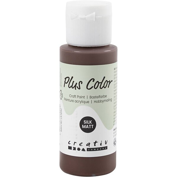 Plus Color Plus Color Acrylverf, chocolate, 60 ml/ 1 fles