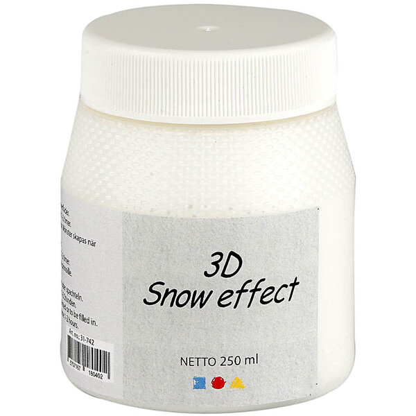 Creativ Company 3D Sneeuw Pasta, wit, 250 ml/ 1 Doosje