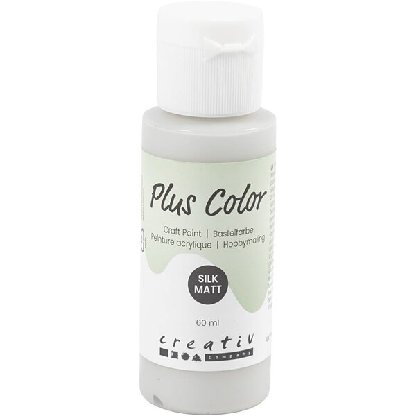 Plus Color Plus Color Acrylverf, lichtgrijs, 60 ml/ 1 fles