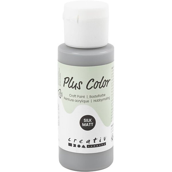 Plus Color Plus Color Acrylverf, rain grey, 60 ml/ 1 fles
