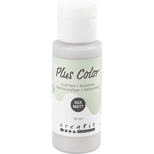Plus Color Plus Color Acrylverf, zilver, 60 ml/ 1 fles