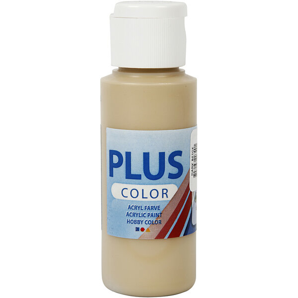 Plus Color Plus Color Acrylverf, dark beige, 60 ml/ 1 fles