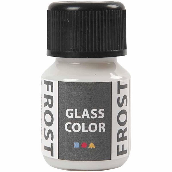 Creativ Company Glass Color Frost, wit, 30 ml/ 1 fles