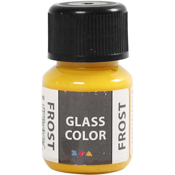 Creativ Company Glass Color Frost, geel, 30 ml/ 1 fles