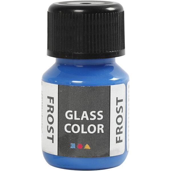 Creativ Company Glass Color Frost, blauw, 30 ml/ 1 fles
