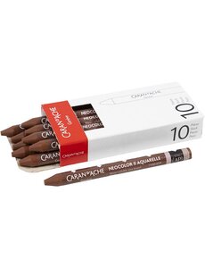 Caran Dache CARAN D’ACHE Neocolor II, L: 10 cm, dikte 8,5 mm, brown (059), 10 stuk/ 1 doos