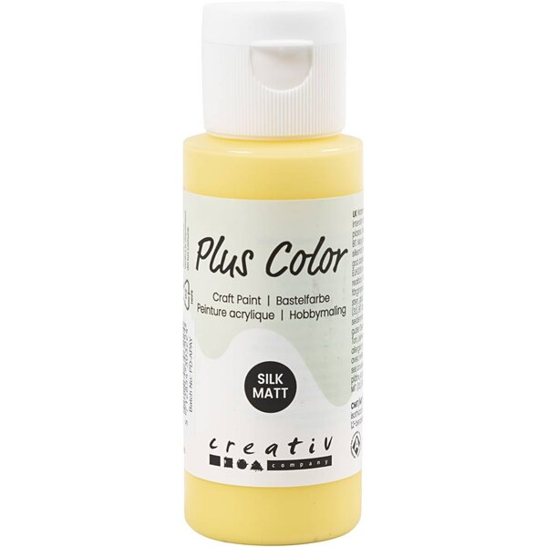 Plus Color Plus Color Acrylverf, primrose yellow, 60 ml/ 1 fles