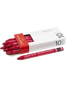 Caran Dache CARAN D’ACHE Neocolor II, L: 10 cm, dikte 8,5 mm, carmine (080), 10 stuk/ 1 doos