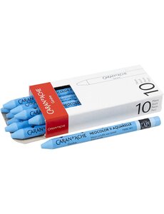 Caran Dache CARAN D’ACHE Neocolor II, L: 10 cm, dikte 8,5 mm, light blue (161), 10 stuk/ 1 doos