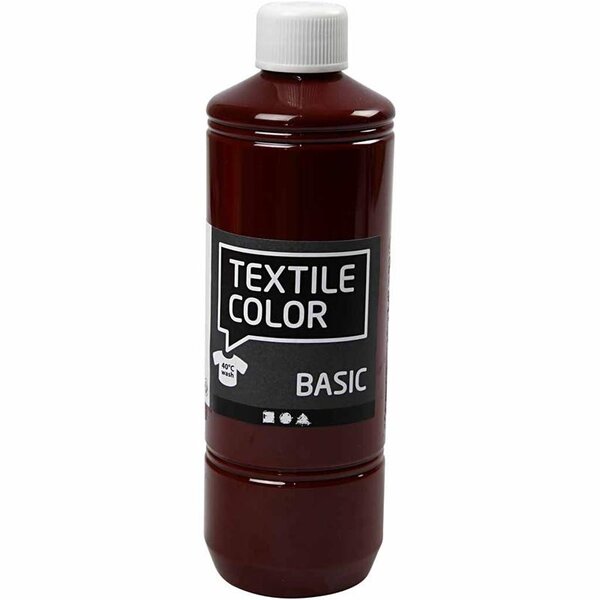 Creativ Company Textielkleur, bruin, 500 ml/ 1 fles