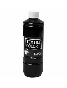 Creativ Company Textielkleur, zwart, 500 ml/ 1 fles