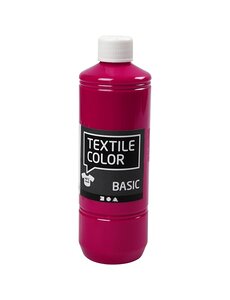 Creativ Company Textielkleur, primair rood, 500 ml/ 1 fles