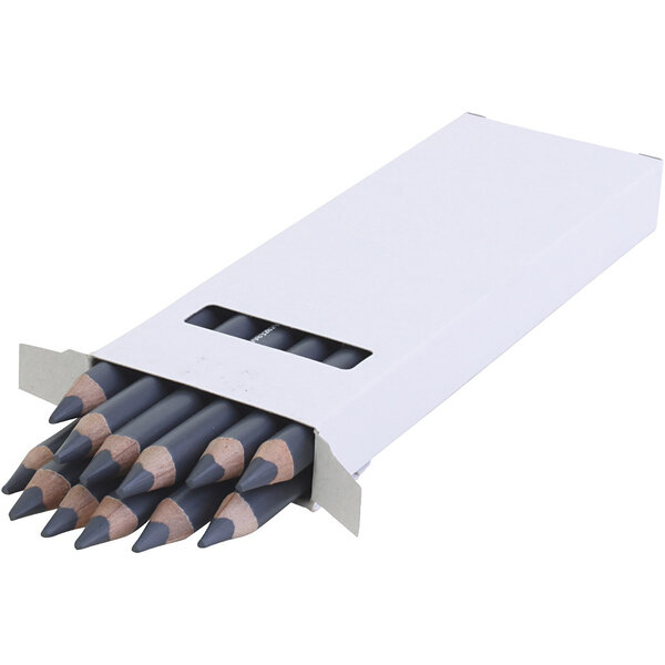 EDU3 Edu Jumbo Kleurpotlood, dikte 10 mm, vulling 6,25 mm, grijs, 12 stuk/ 1 doos