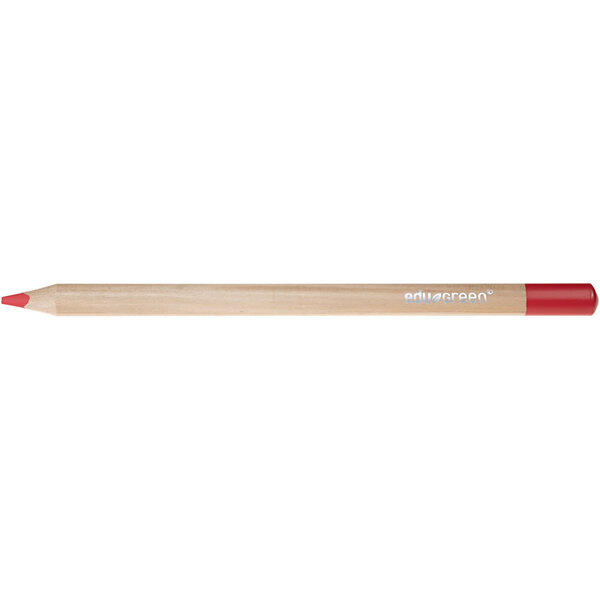 EDU3 Edugreen Jumbo Kleurpotloden, vulling 5 mm, rood, 10 stuk/ 1 doos