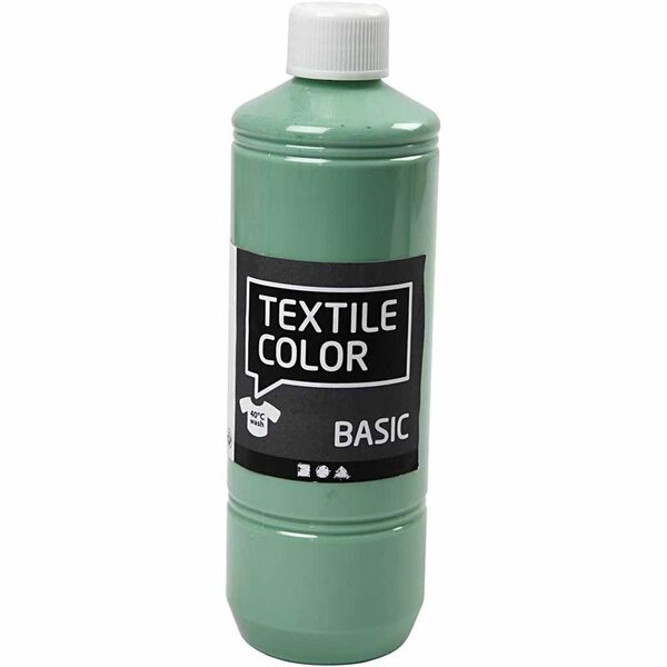 Creativ Company Textielkleur, zeegroen, 500 ml/ 1 fles