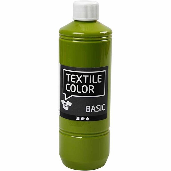 Creativ Company Textielkleur, kiwi, 500 ml/ 1 fles